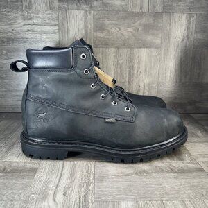 Irish Setter Hopkins Men's 14 Black 6 inch Waterproof Leather Utility Boots